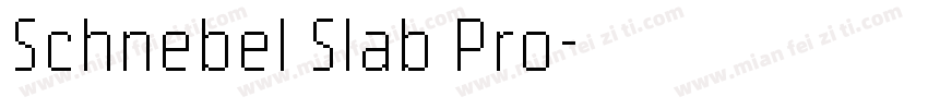 Schnebel Slab Pro字体转换